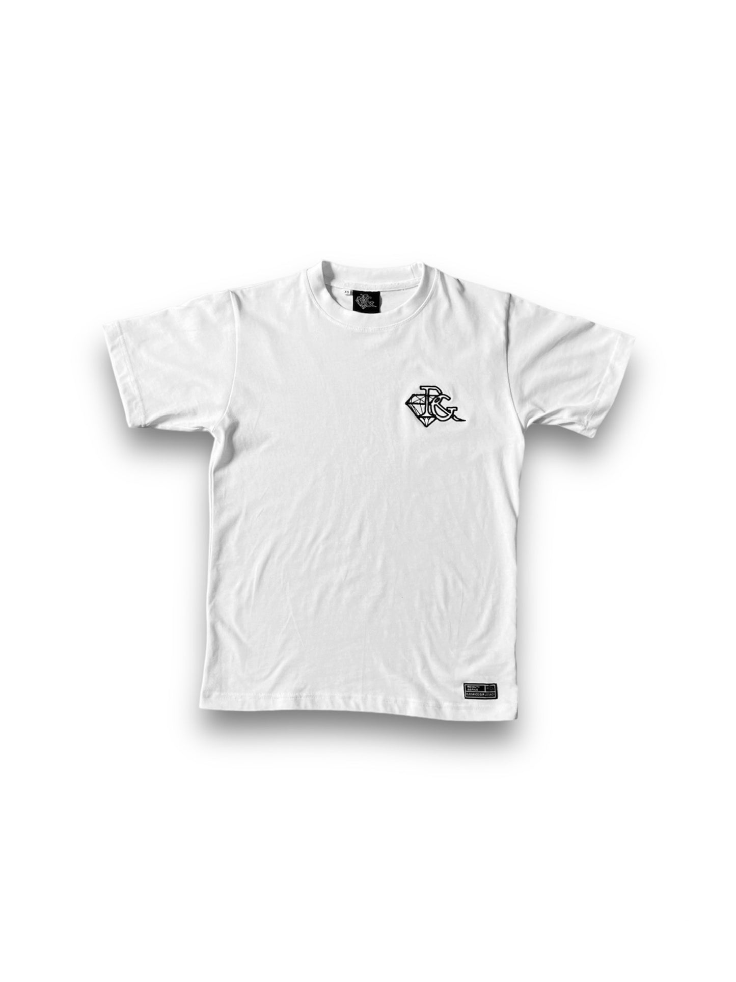 White RG short-sleeved t-shirt