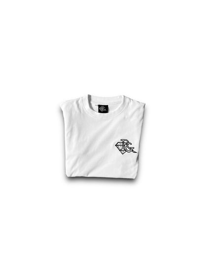 White RG short-sleeved t-shirt